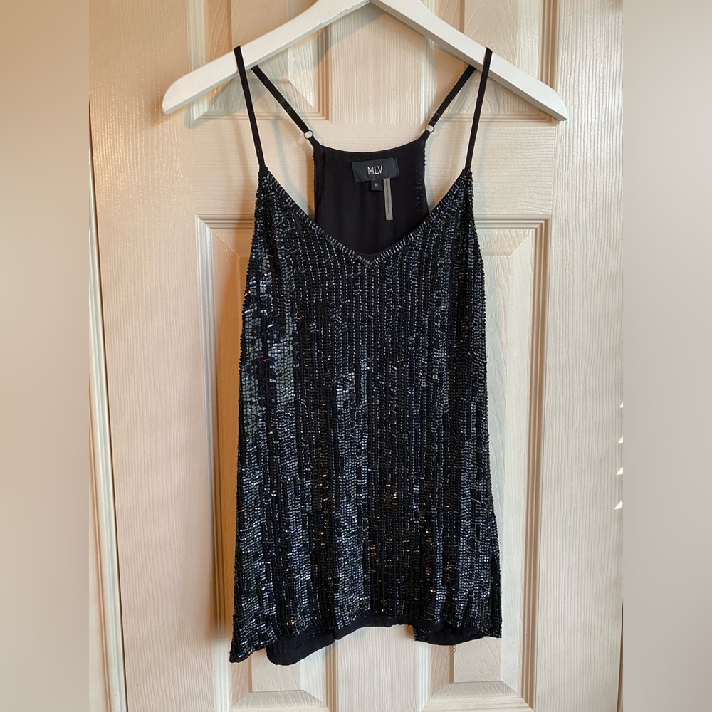 Good Condition MLV Sequin Cami Tank Top, size Medium